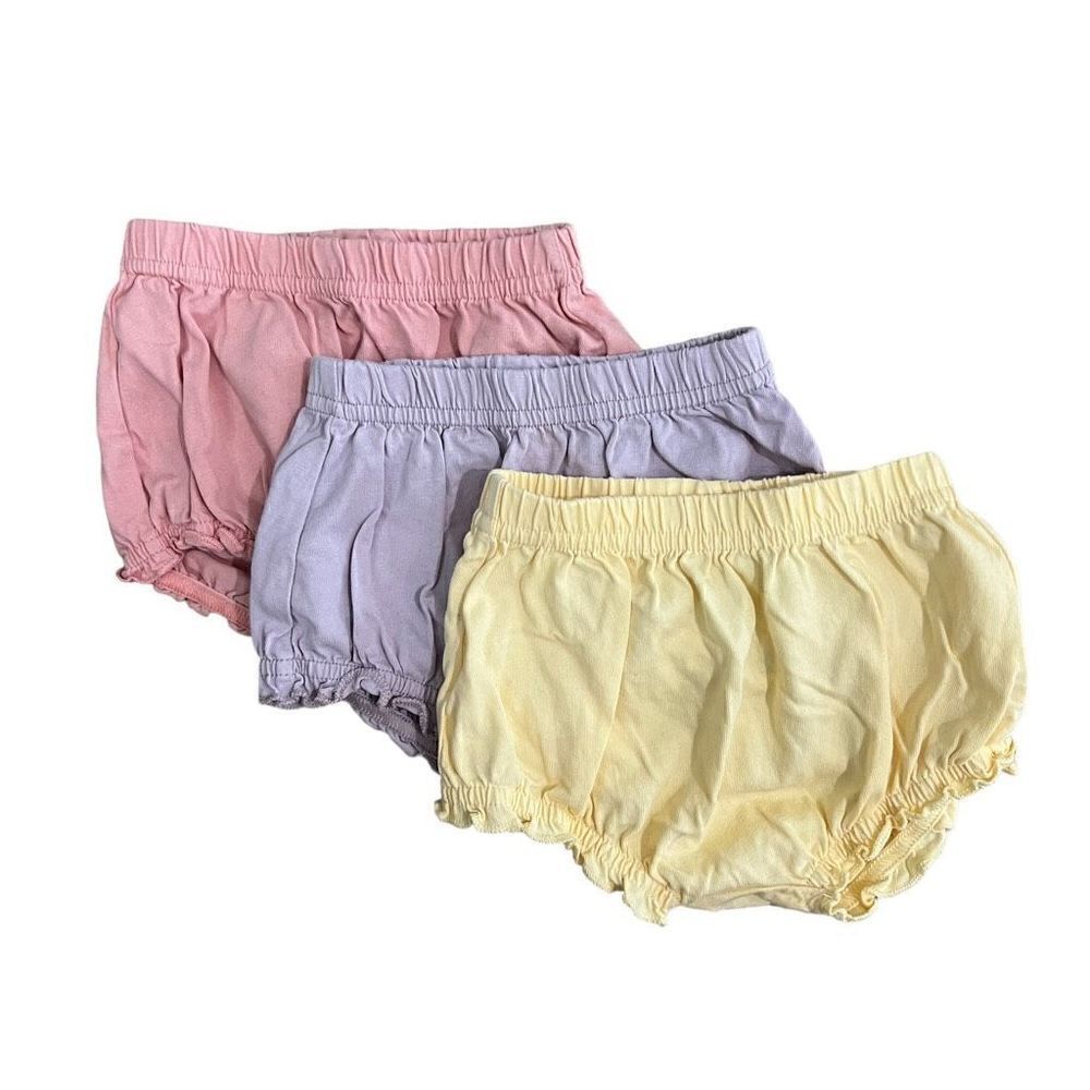 H&M Unisex Baby 3-Pack Puff Pants Bloomers Multicolor Size 6M